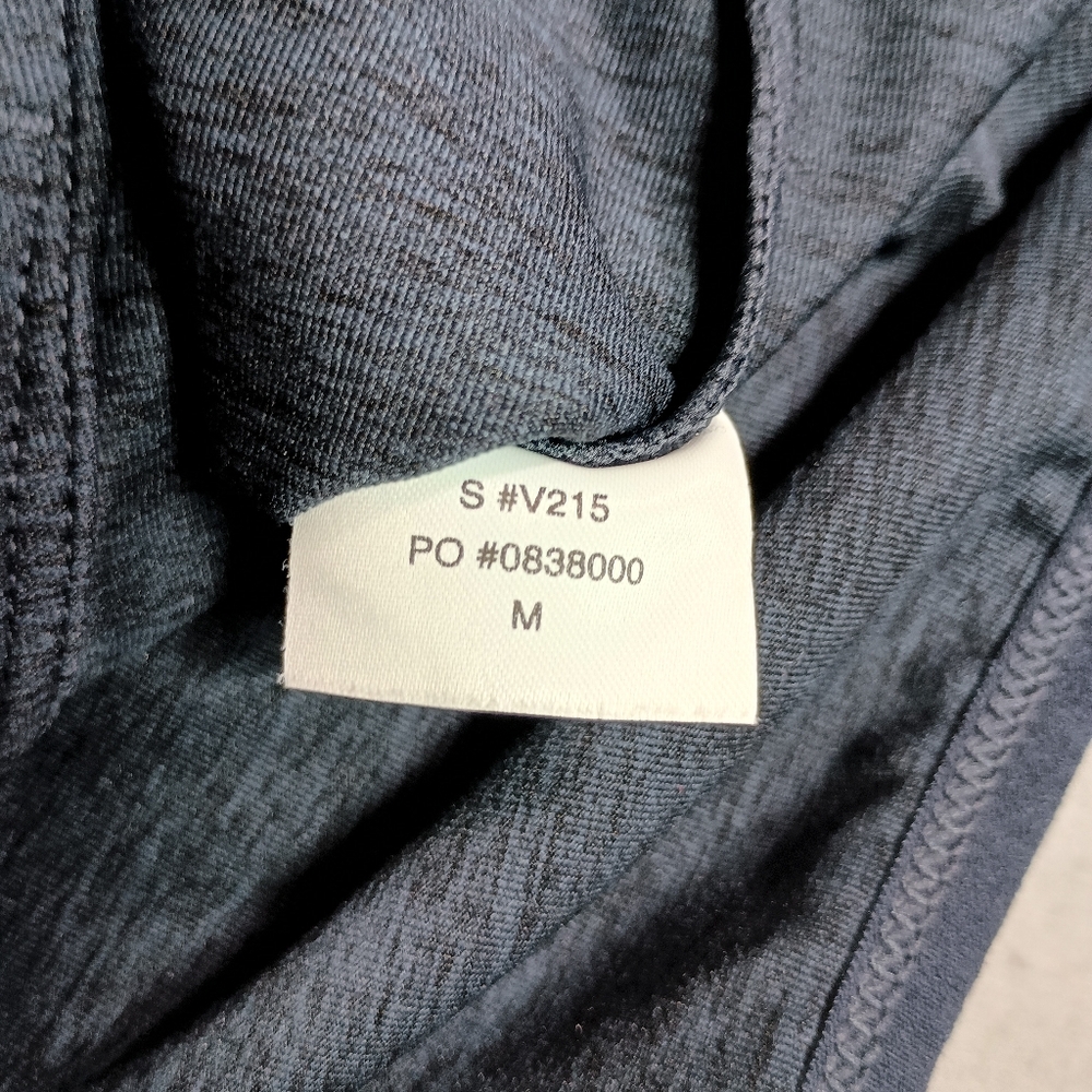 Vuori Sunday Element Men M Blue Performance Full Zip Hood 4 Way Stretch Jacket - Picture 7 of 7